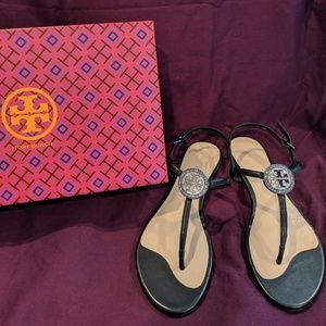 Tory Burch Sandals (Black, Size 7.5)--BRAND NEW